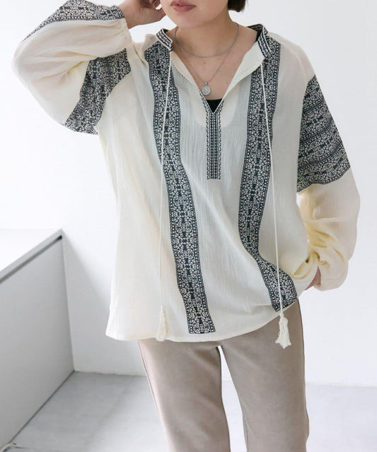 【ear PAPILLONNER】刺繡襯衫【SUM1 STYLE】