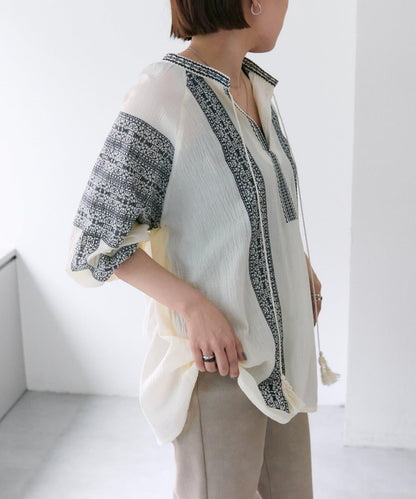 【ear PAPILLONNER】刺繡襯衫【SUM1 STYLE】