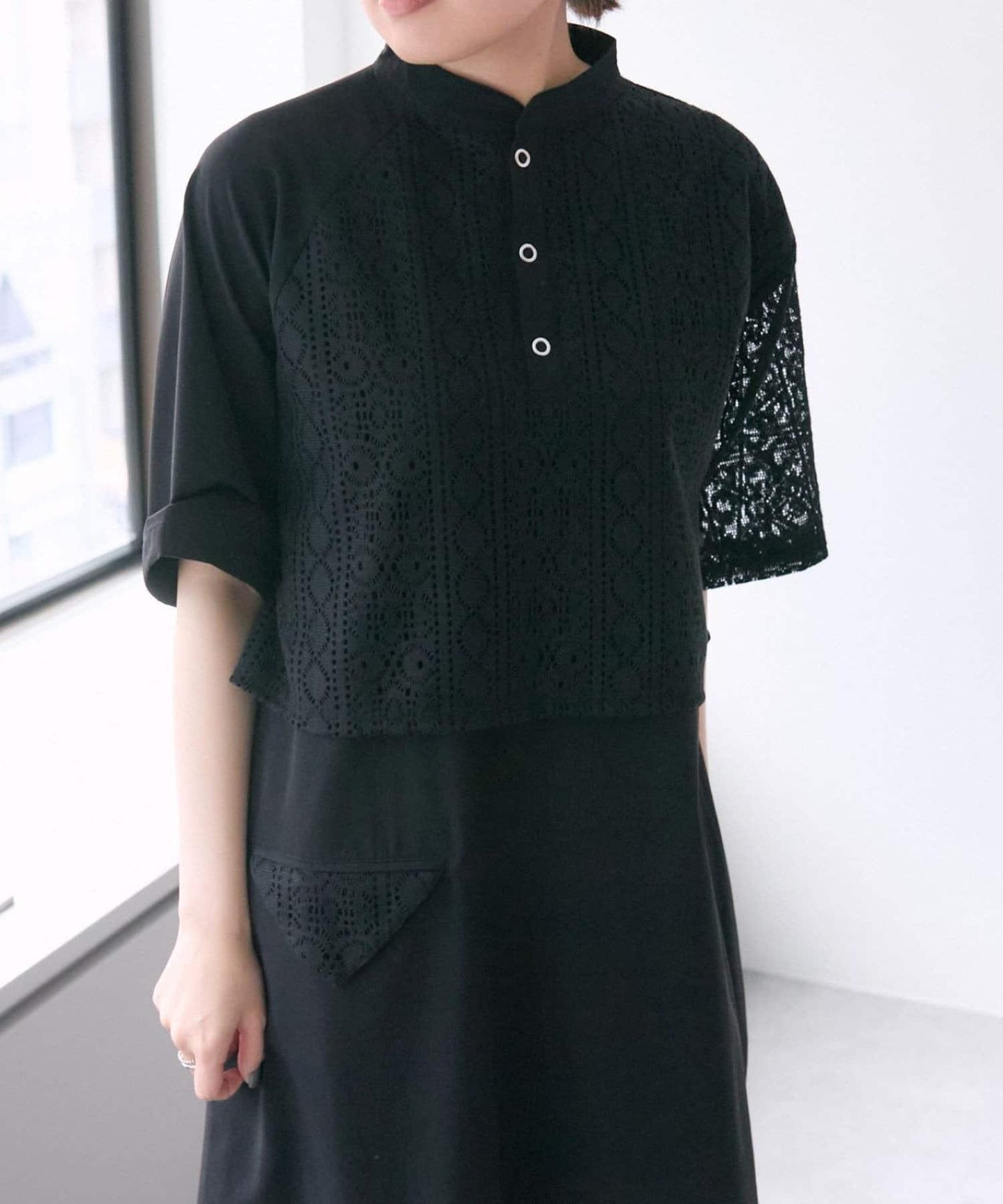 《有視頻/一件搞定！》蕾絲連衣裙【SUM1 STYLE(斯密風格)】