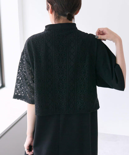 《有視頻/一件搞定！》蕾絲連衣裙【SUM1 STYLE(斯密風格)】