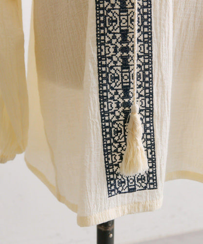 【ear PAPILLONNER】刺繡襯衫【SUM1 STYLE】