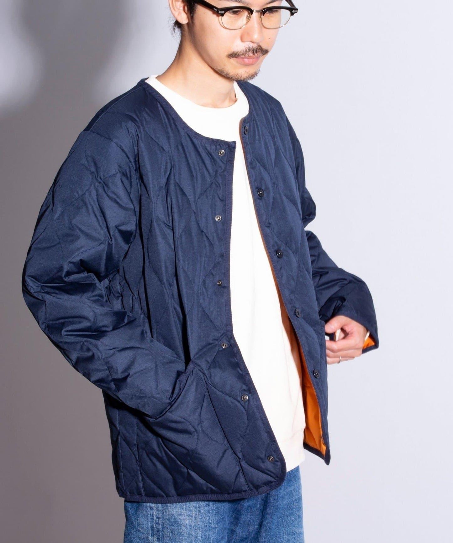 【GLOSTER】TAION 軍事風 圓領 襯裡夾克