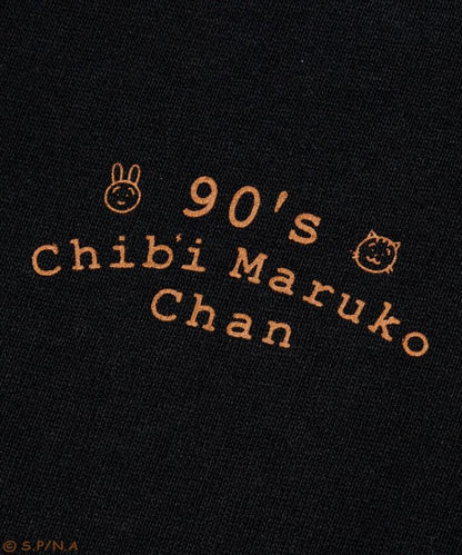 90年代 《櫻桃小丸子》 復古膠片圖形 背面印花 圓領T恤