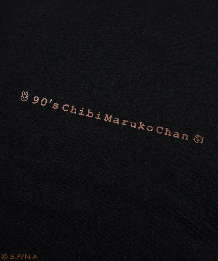 90年代 《櫻桃小丸子》 復古膠片圖形 背面印花 圓領T恤