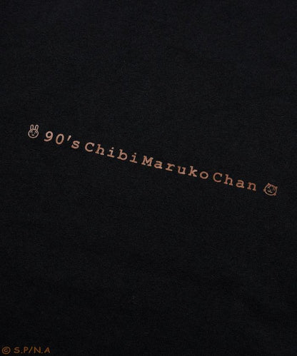 90年代 《櫻桃小丸子》 復古膠片圖形 背面印花 圓領T恤