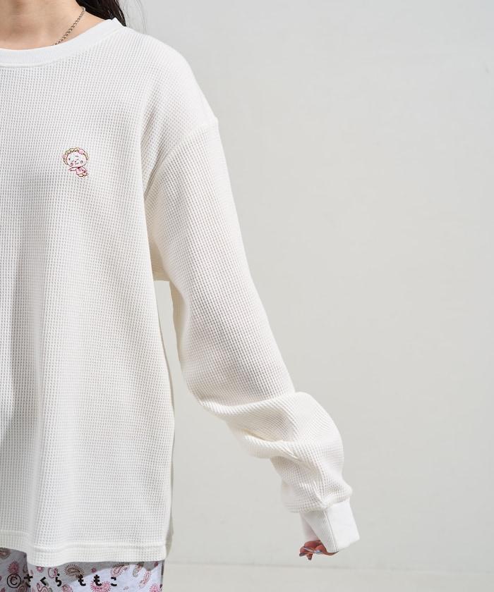 COJI-COJI 長袖 家居服套裝/睡衣套裝/格紋長T恤 毛衣褲 套裝/全印花褲