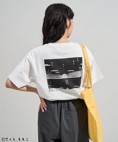 COJI-COJI 星空 漫畫背面印花T恤