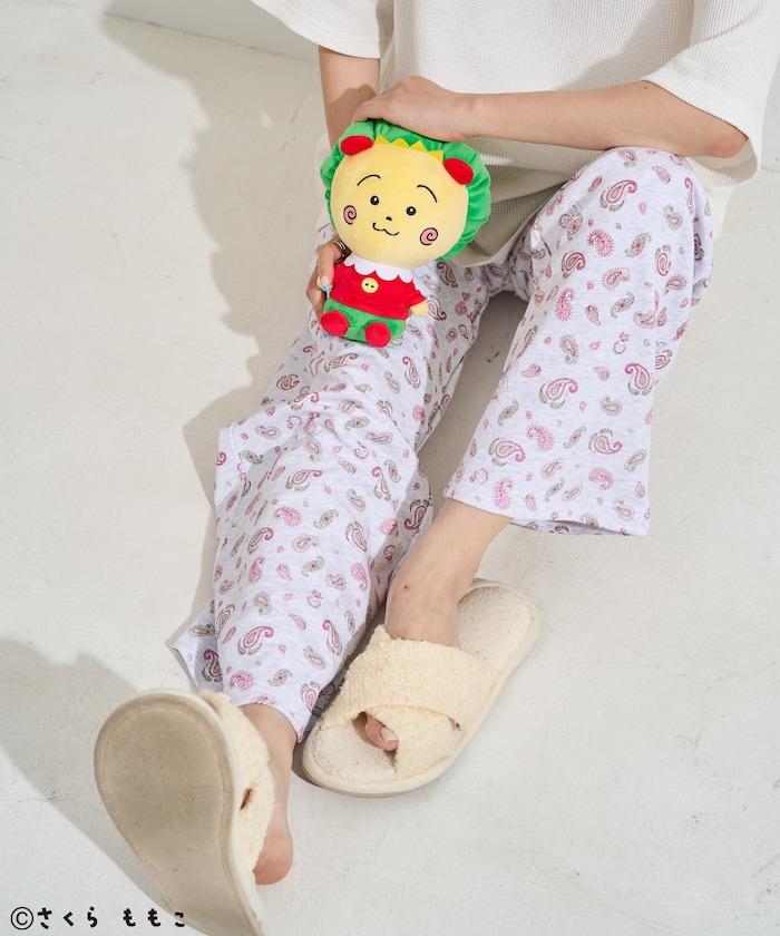 COJI-COJI 短袖室內服套裝/睡衣套裝/格紋T恤 毛巾褲套裝/印花褲