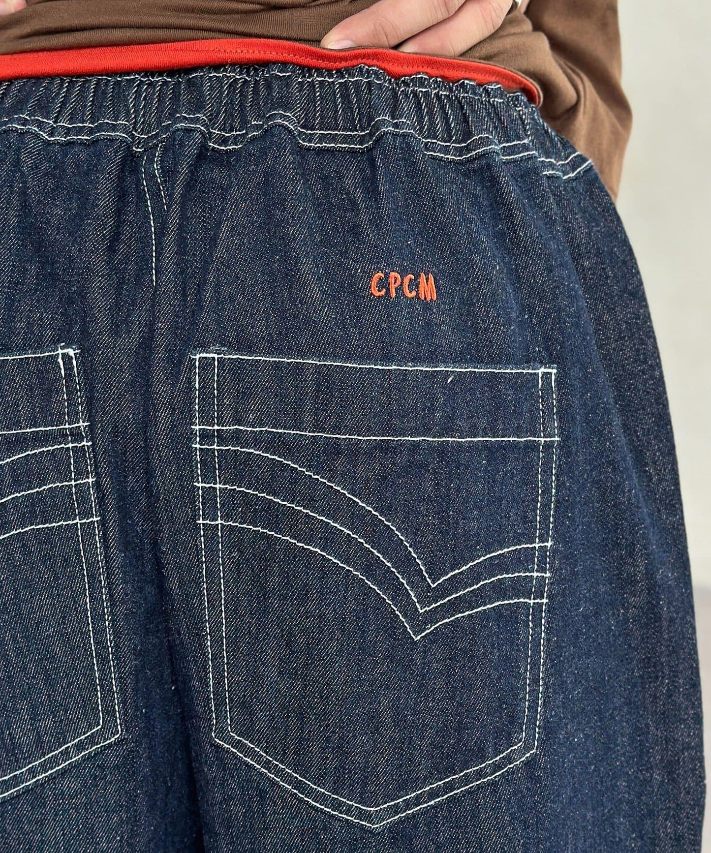 【ANYMAL】1點刺繡裾邊流蘇牛仔褲