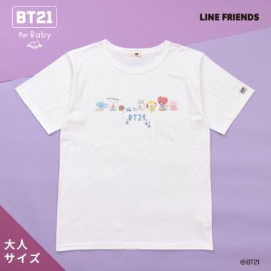 【《BT21》】印花及刺繡短袖T恤（成人款）