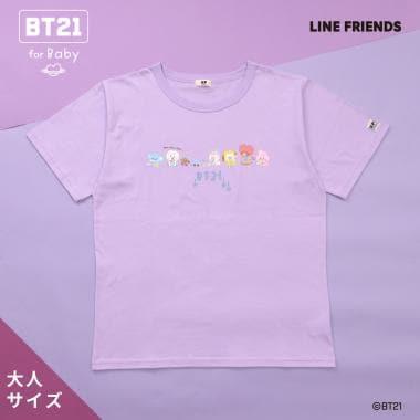 【《BT21》】印花及刺繡短袖T恤（成人款）
