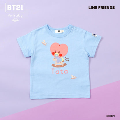 【《BT21》】刺繡短袖T恤