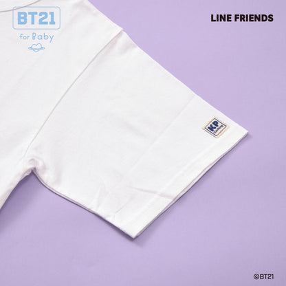 【《BT21》】印花及刺繡短袖T恤（成人款）