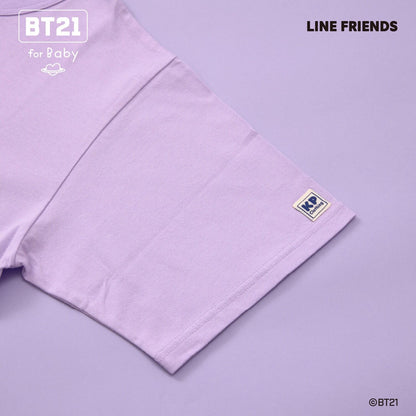 【《BT21》】印花及刺繡短袖T恤（成人款）