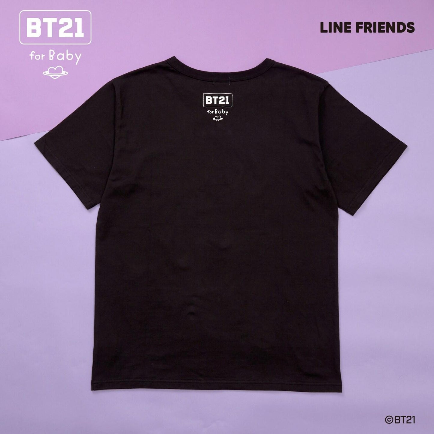 【《BT21》】印花及刺繡短袖T恤（成人款）