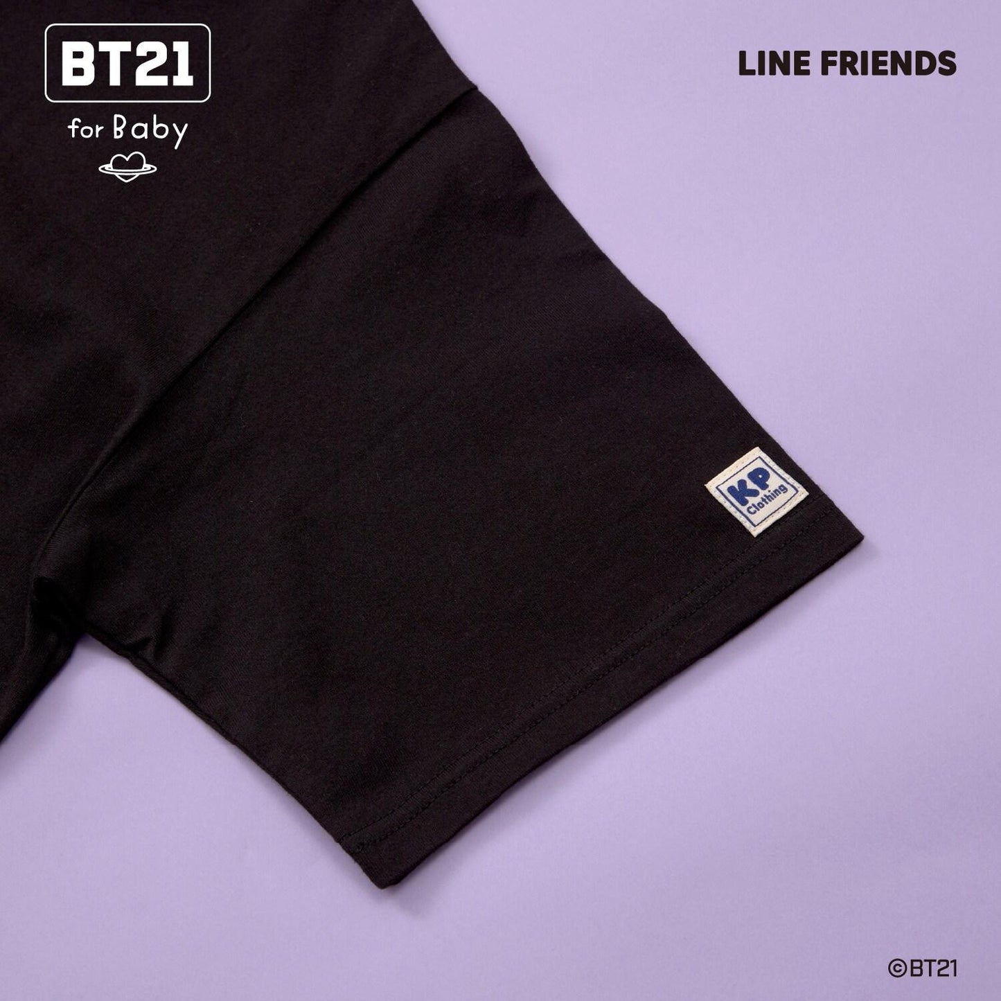 【《BT21》】印花及刺繡短袖T恤（成人款）