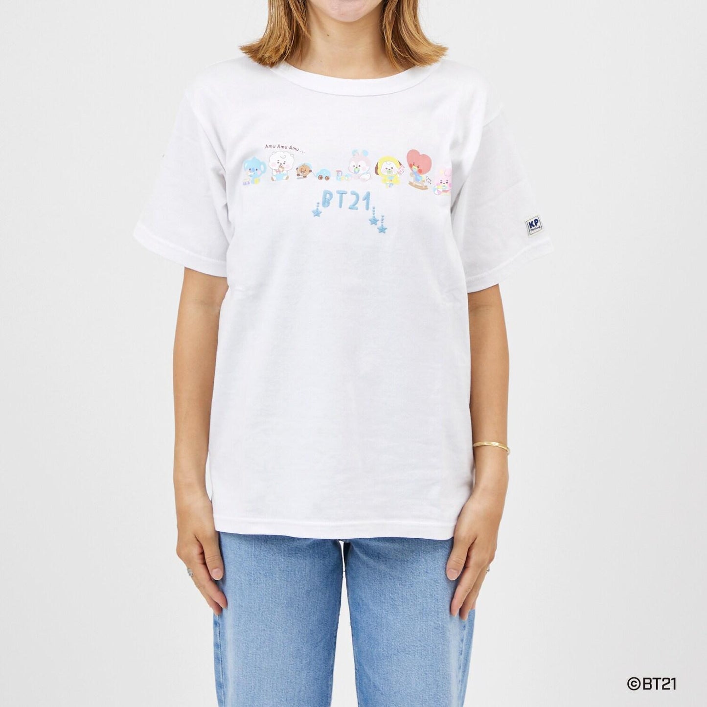 【《BT21》】印花及刺繡短袖T恤（成人款）