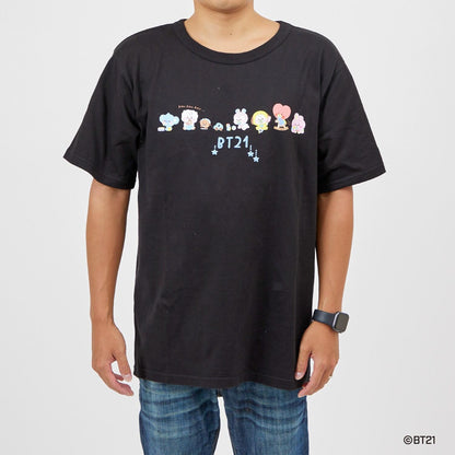 【《BT21》】印花及刺繡短袖T恤（成人款）