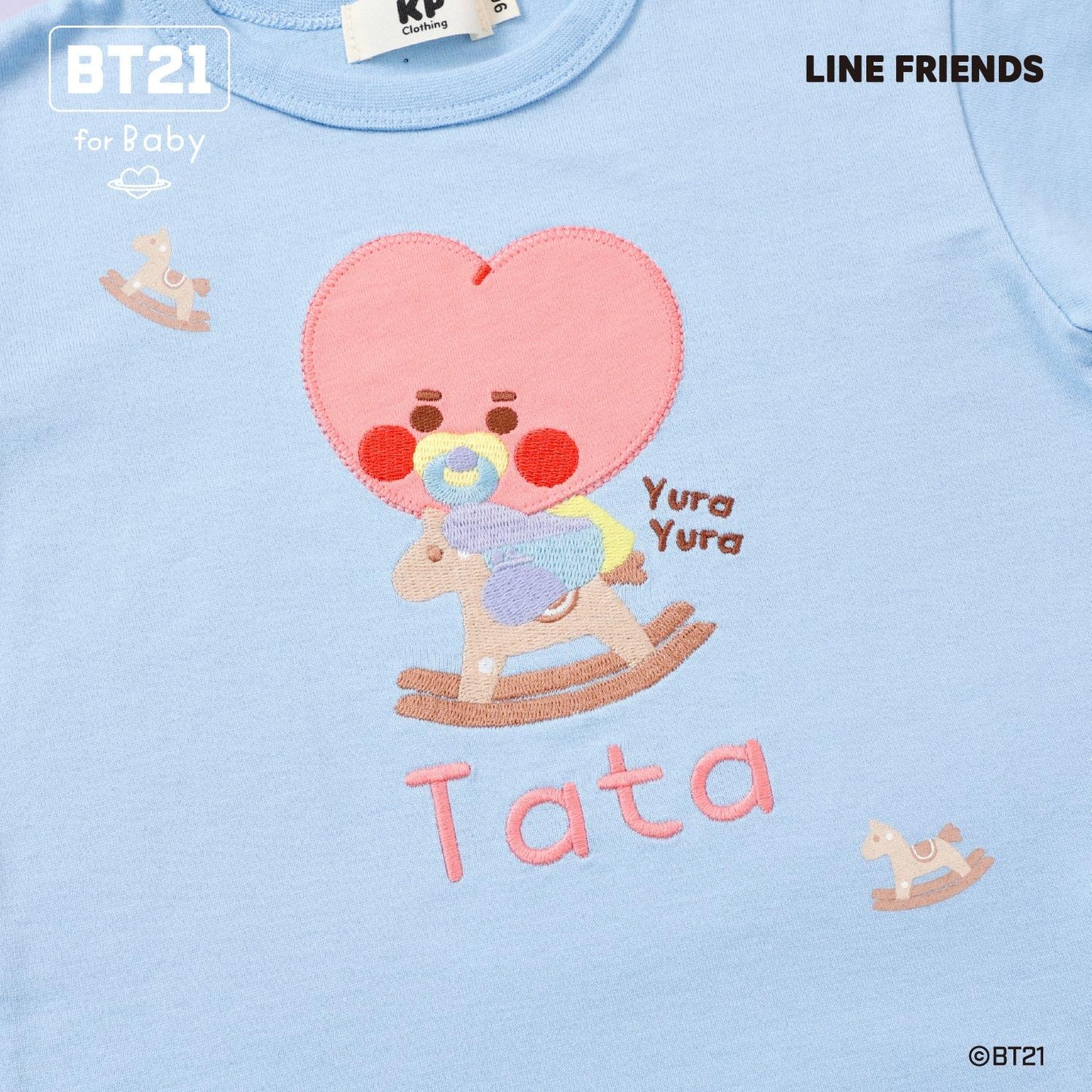 【《BT21》】刺繡短袖T恤