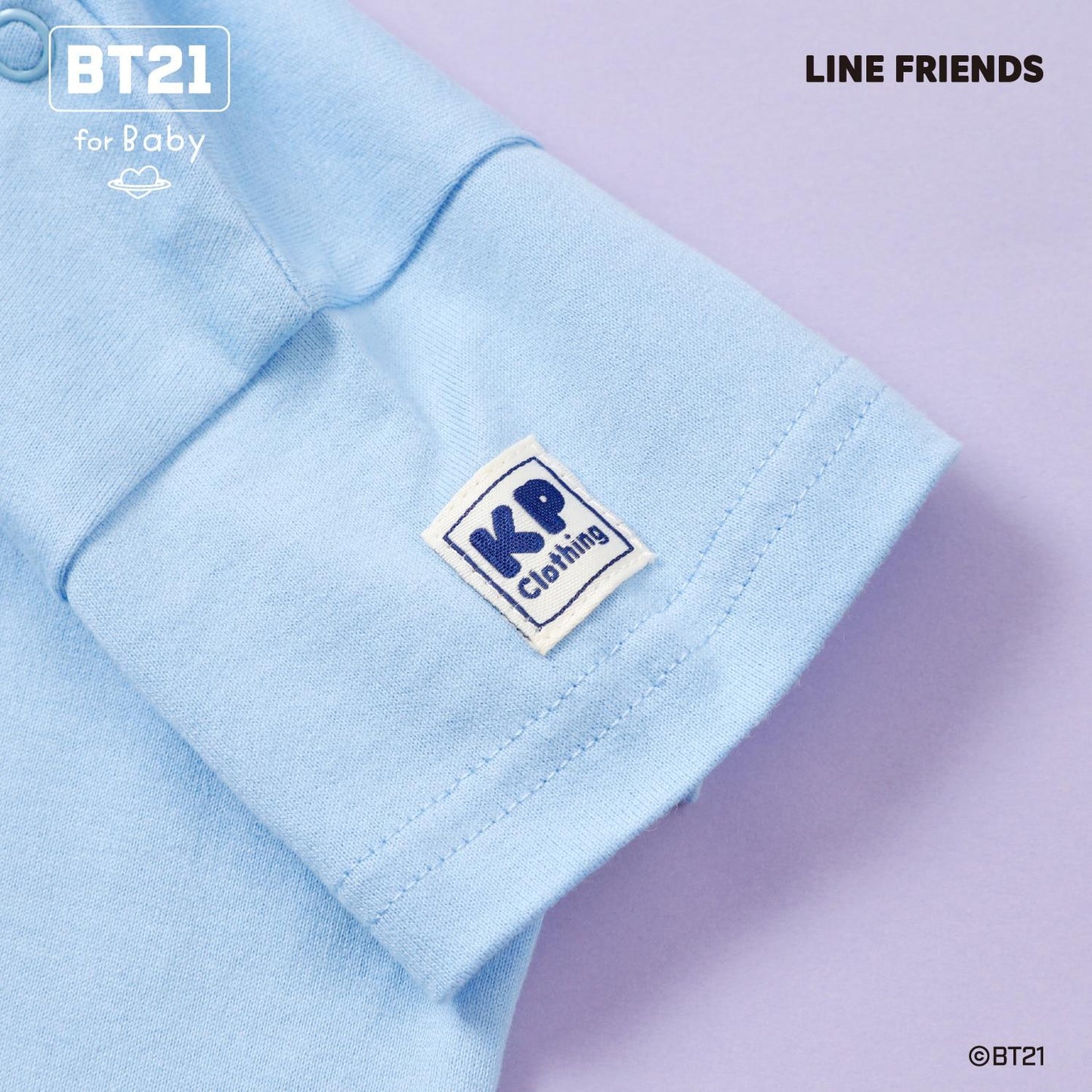 【《BT21》】刺繡短袖T恤