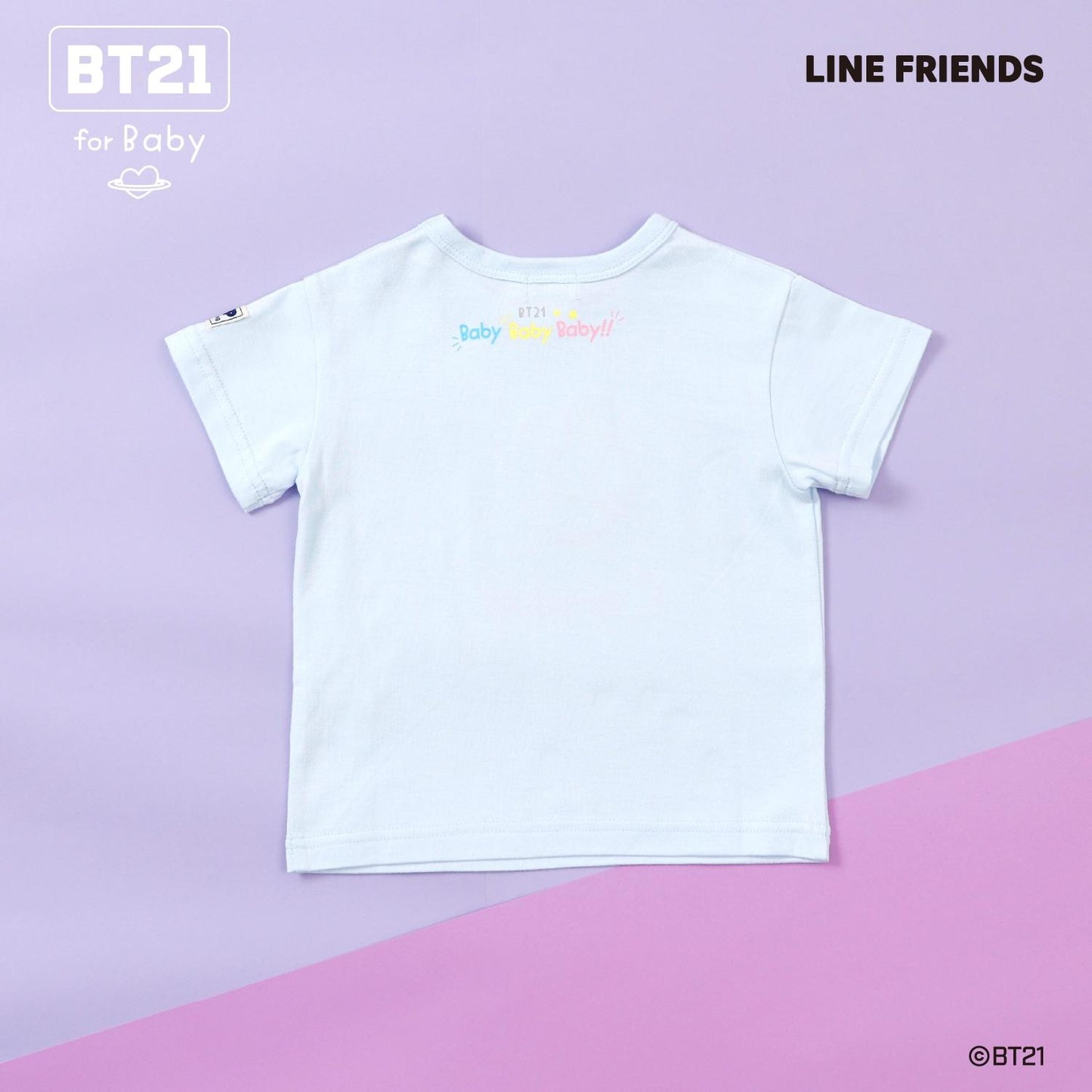 【《BT21》】刺繡短袖T恤