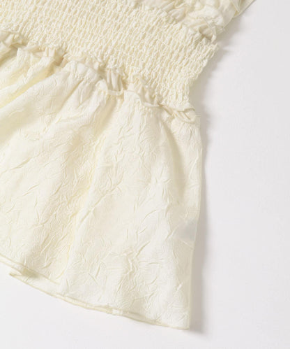 荷葉邊拼接針織衫