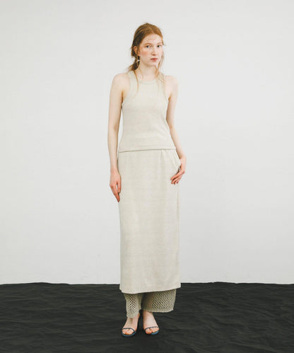 薄紗網眼針織長褲