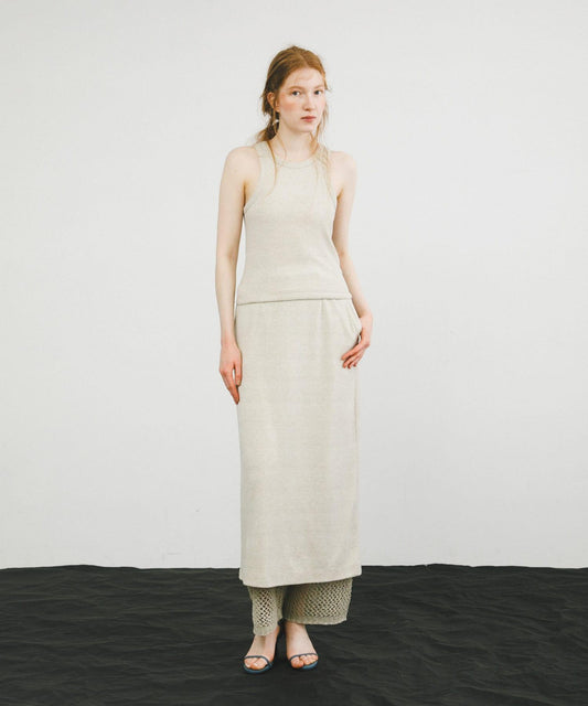 薄紗網眼針織長褲