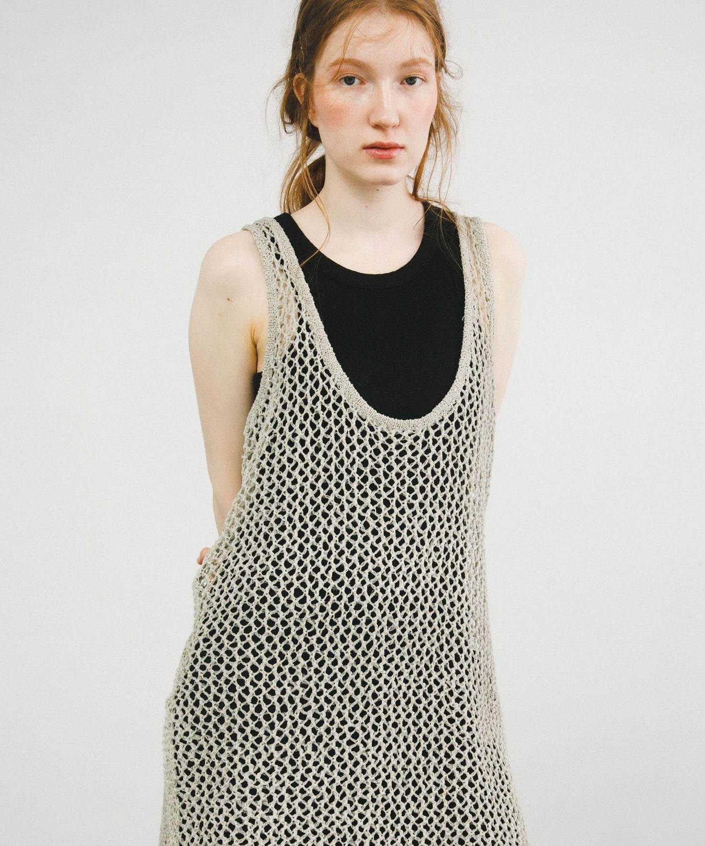 網紗針織背心