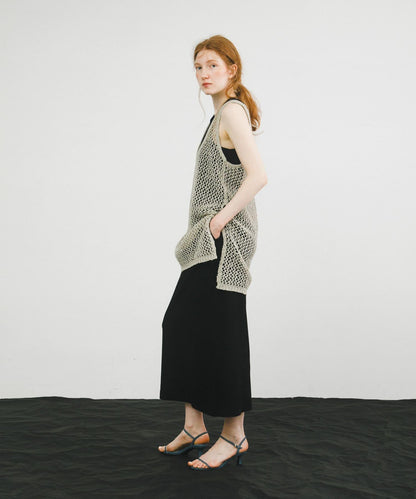 網紗針織背心