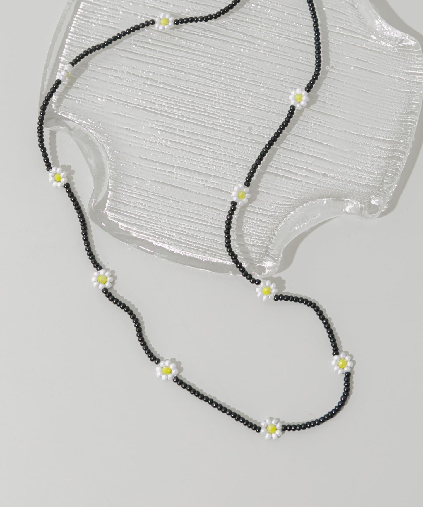 不鏽鋼花朵造型珠子項鍊