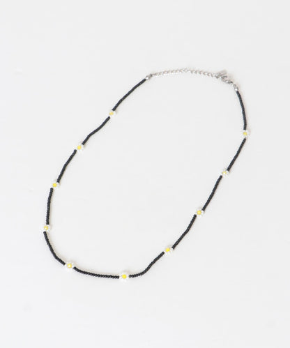 不鏽鋼花朵造型珠子項鍊