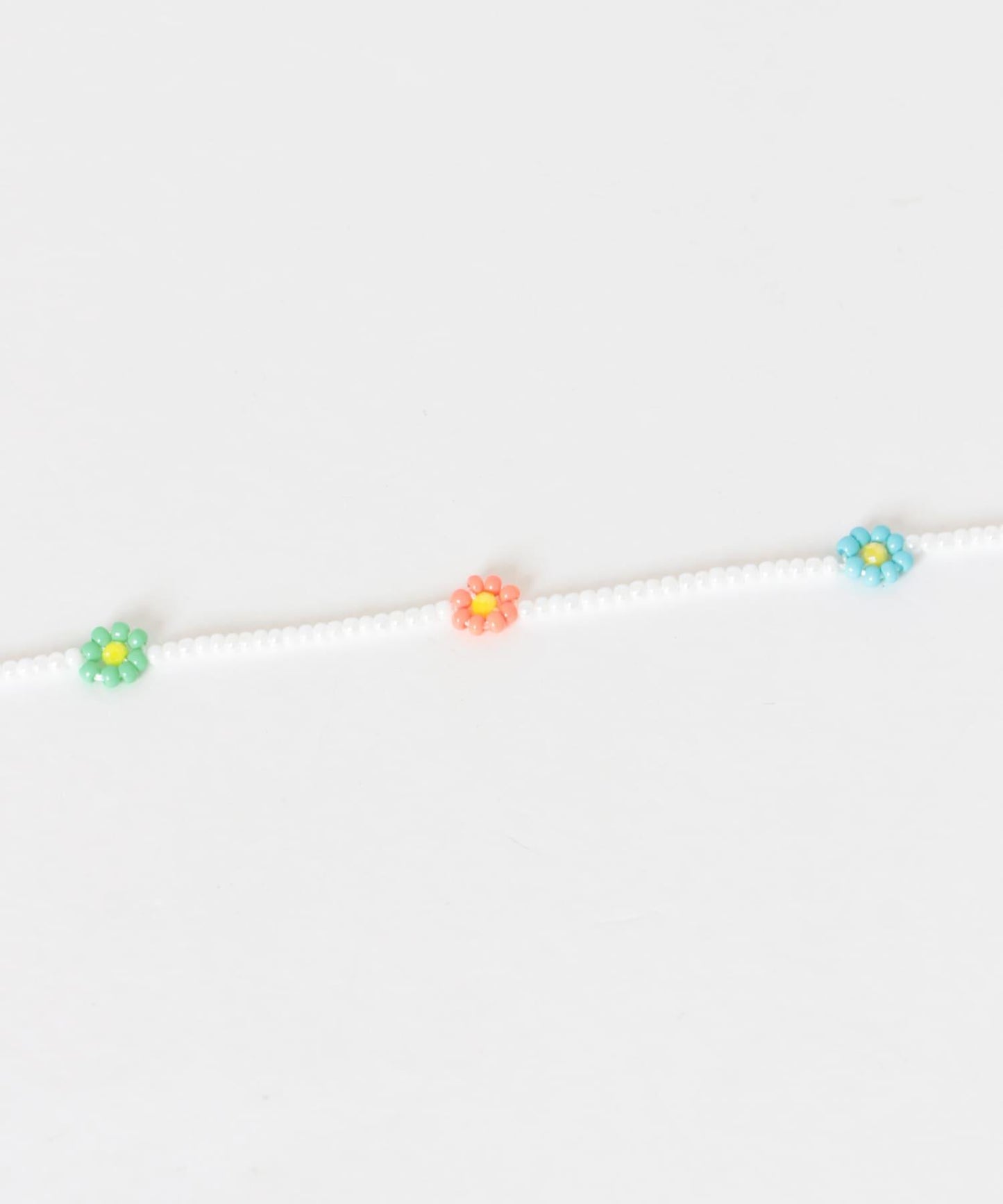 不鏽鋼花朵造型珠子項鍊