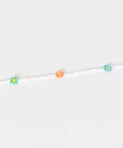 不鏽鋼花朵造型珠子項鍊