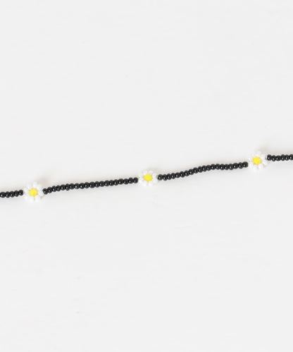 不鏽鋼花朵造型珠子項鍊