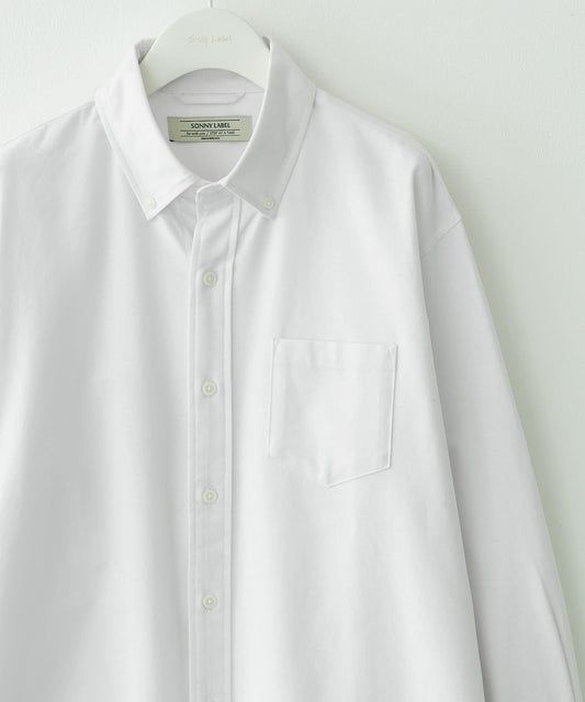 抗菌牛津紡扣領長袖襯衫