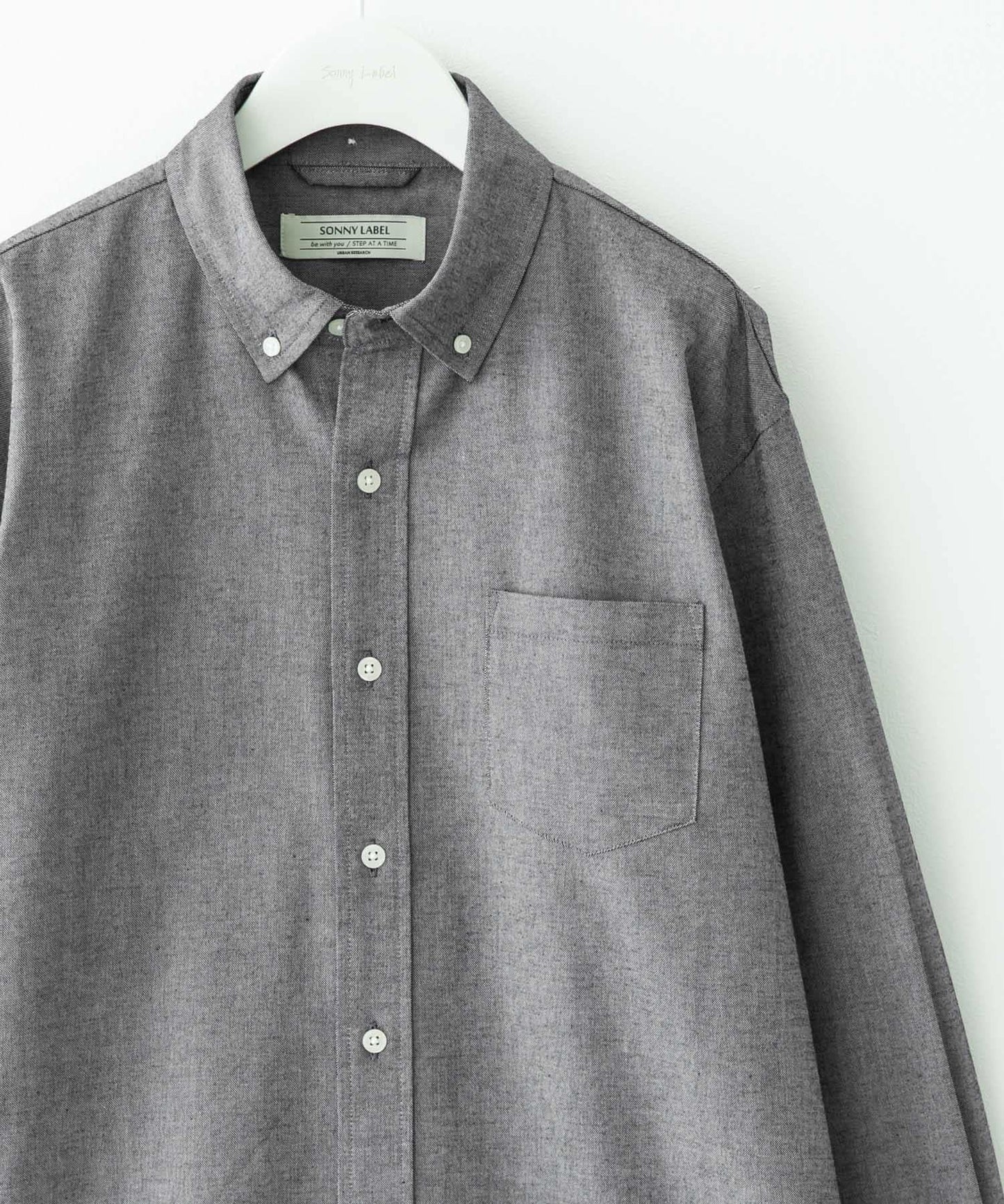 抗菌牛津紡扣領長袖襯衫