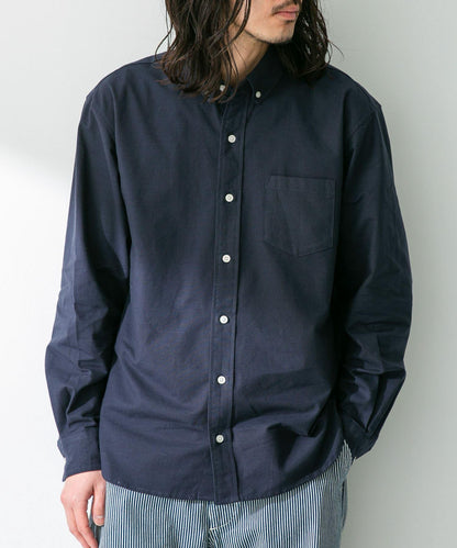 抗菌牛津紡扣領長袖襯衫