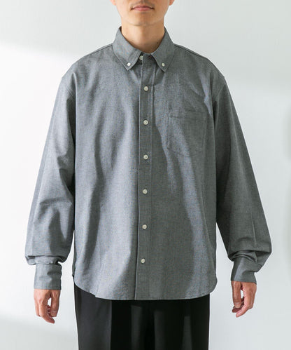 抗菌牛津紡扣領長袖襯衫