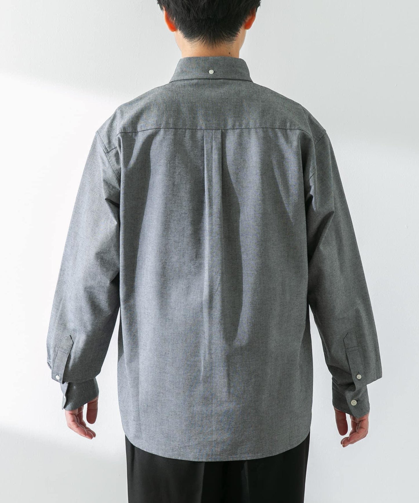 抗菌牛津紡扣領長袖襯衫