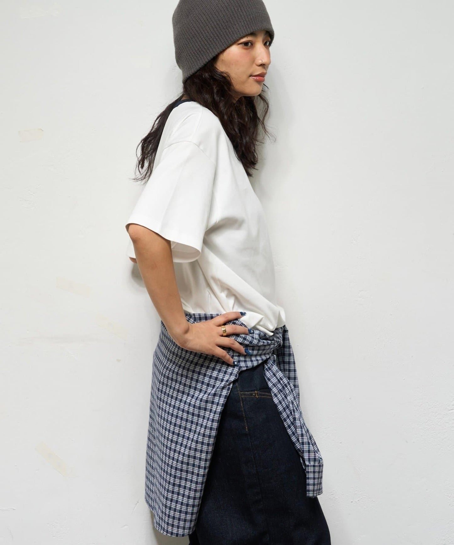 撞色領設計 TEE T恤 2尺碼