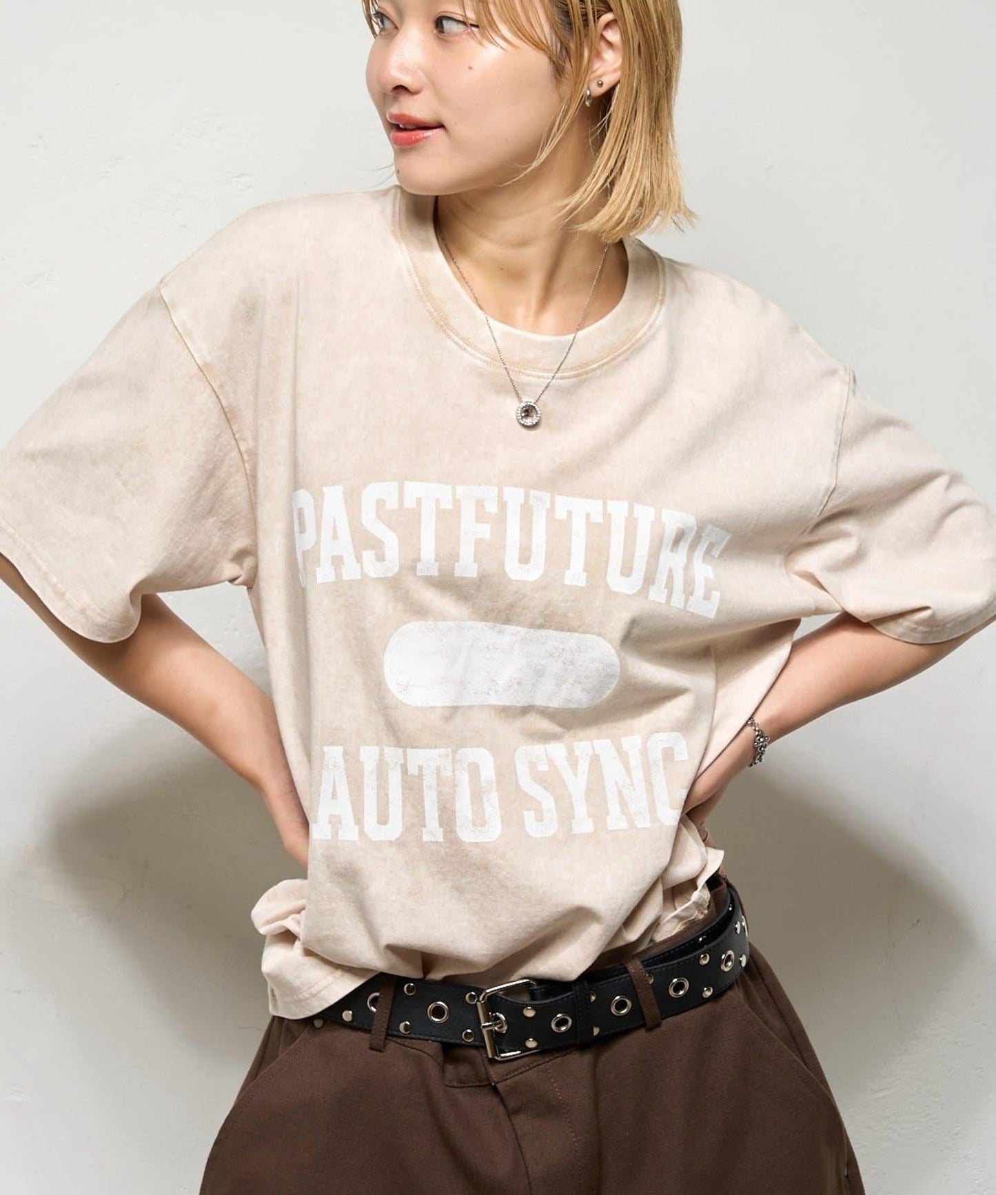 學院風水洗做舊 T恤 3號