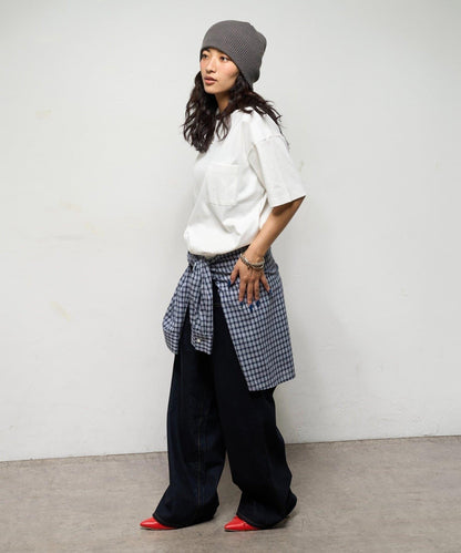 撞色領設計 TEE T恤 2尺碼