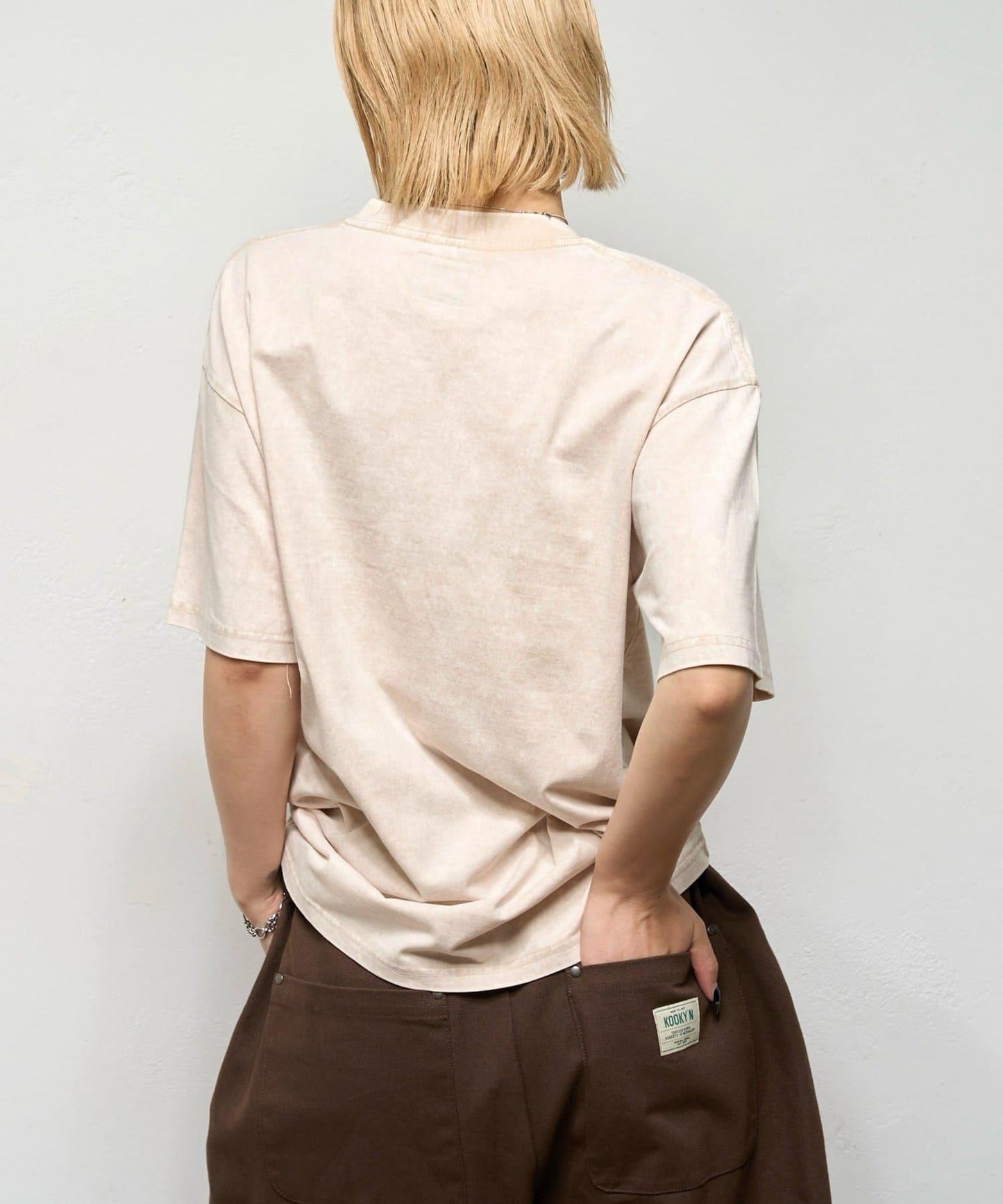 學院風水洗做舊 T恤 3號