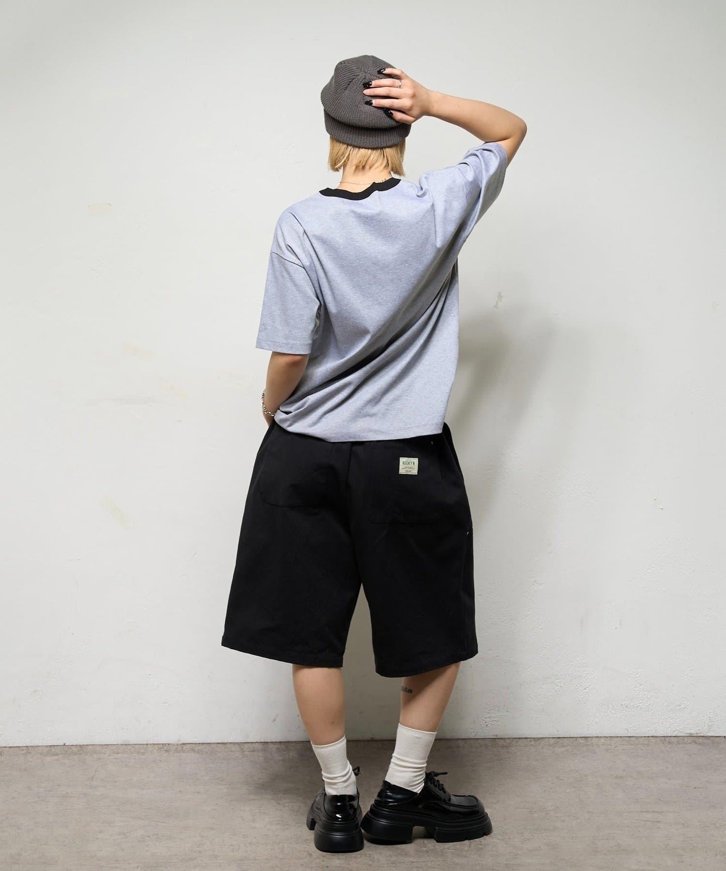 撞色領設計 TEE T恤 2尺碼