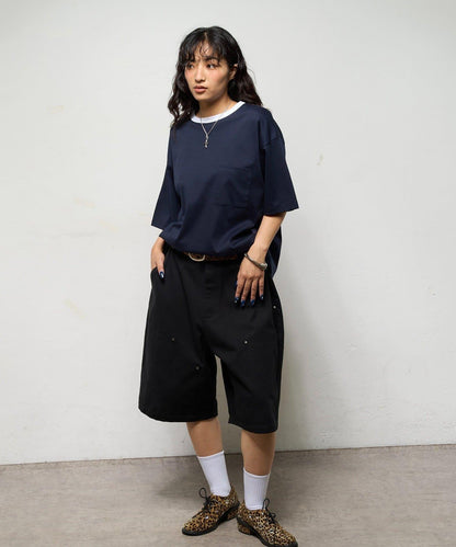 撞色領設計 TEE T恤 2尺碼