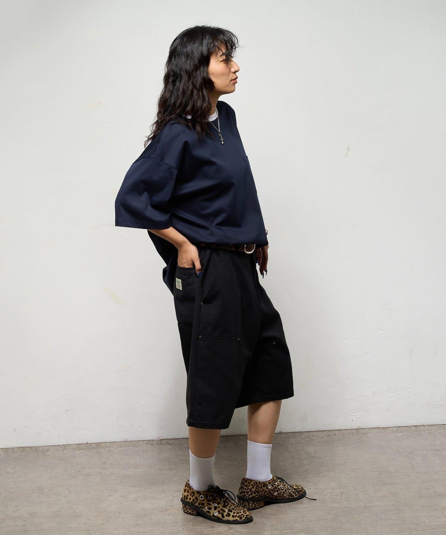 撞色領設計 TEE T恤 2尺碼