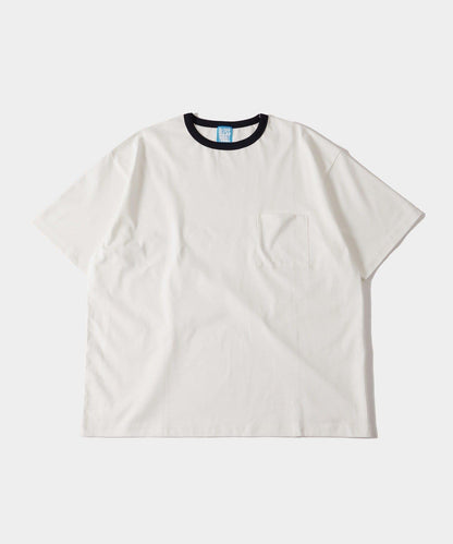 撞色領設計 TEE T恤 2尺碼