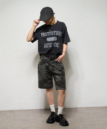 學院風水洗做舊 T恤 3號