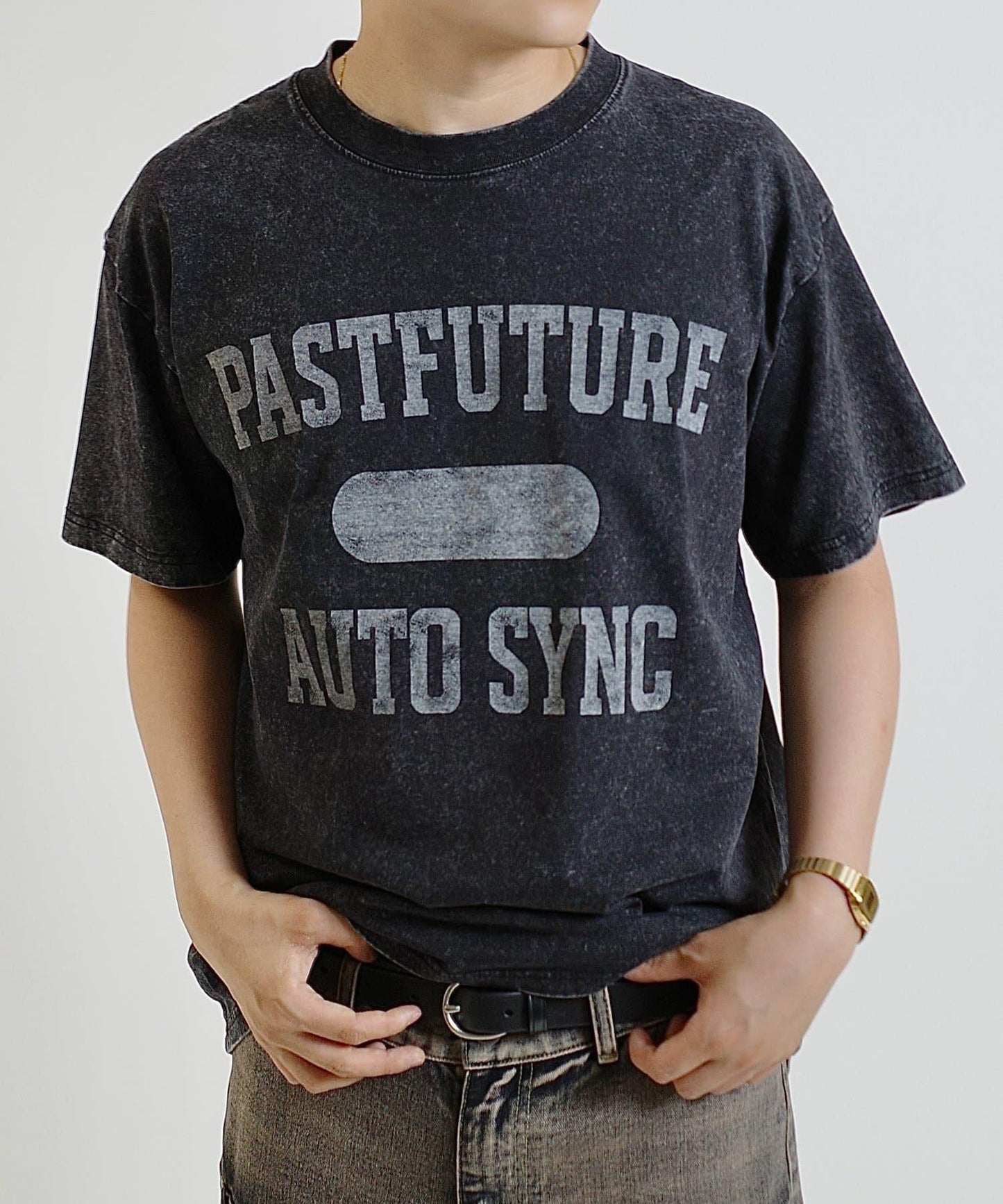 學院風水洗做舊 T恤 3號